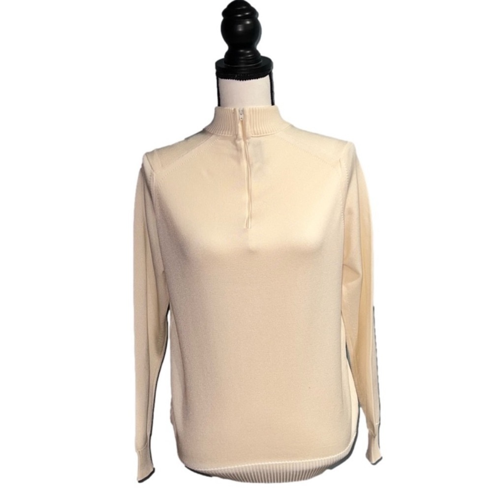 Gnenchy part- Cream quarter zip